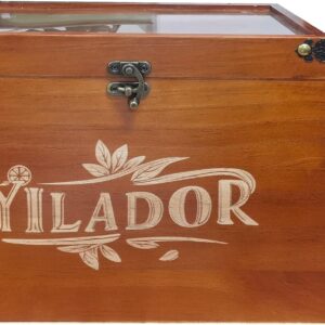 SY2 Electric Old Fashioned Smoker Kit, Wooden Smoking Box, Infuse Rich Smoky Flavors into Drink & Food, Perfect Gift for Men